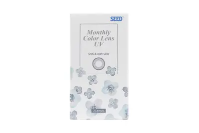 Kính áp tròng Lens SEED 1month UV màu Gray & Dark Gray